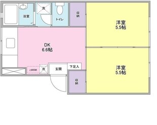 六郷土手駅 徒歩4分 2階の物件間取画像